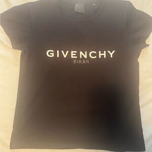 Boys Givenchy  black logo front /back tshirt